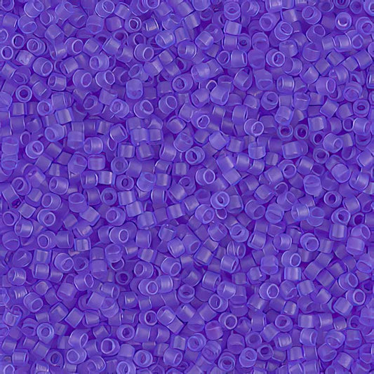 Delica 11/0 Beads - db0783 - Transparent Dyed Semi-Matte Purple 5.2g