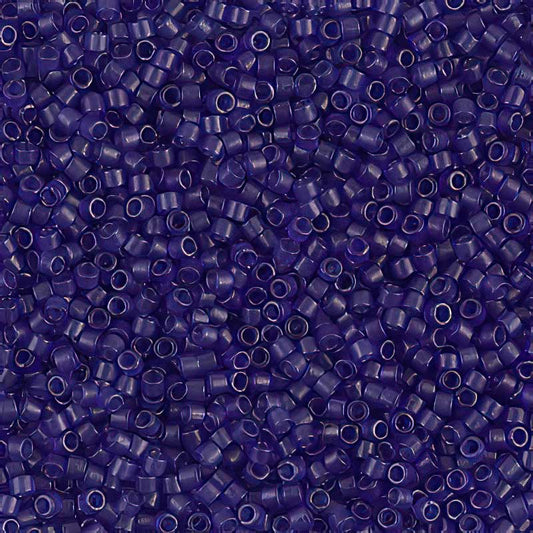 Delica 11/0 Beads - db0785 - Transparent Dyed Matte Violet 5.2g