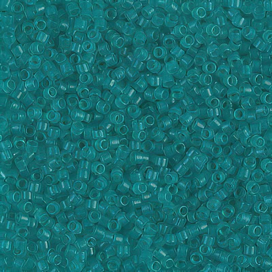 Delica 11/0 Beads - db0786 - Dyed Semi-matte Transparent Iceberg Green 5.2g