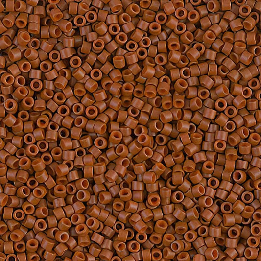 Delica 11/0 Beads - db0794 - Dyed Matte Opaque Sienna 5.2g