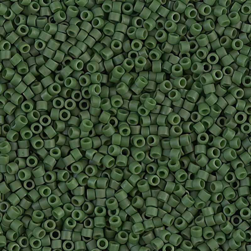 Delica 11/0 Beads - db0797 - Dyed Semi-matte Dark Forest Green 5.2g