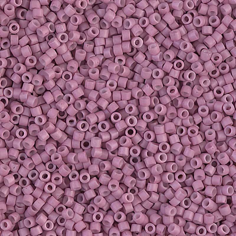 Delica Beads 11/0 - db0800b - Dyed Semi-matte Antique Rose 50g