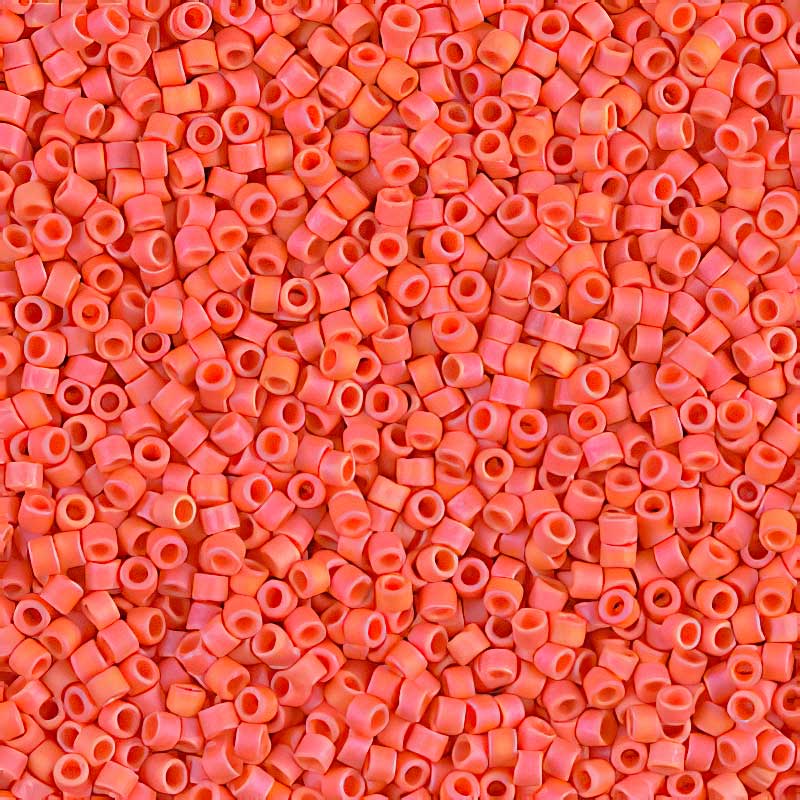 Delica 11/0 Beads - db0872 - Matte Opaque Orange AB 5.2g