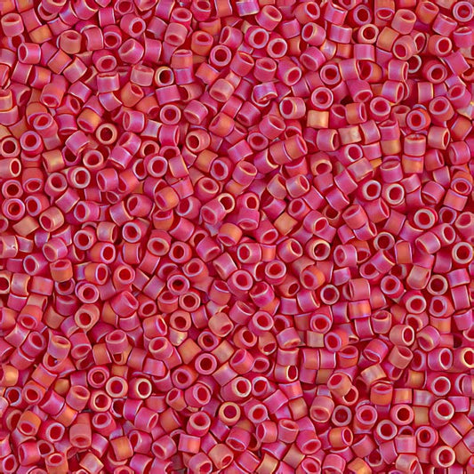 Delica 11/0 Beads - db0874 - Matte Red AB 5.2g