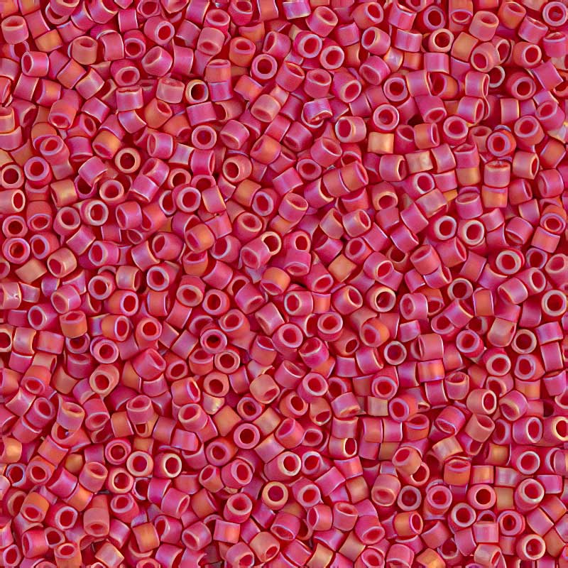 Delica Beads 11/0 - db0874b - Matte Red AB 50g