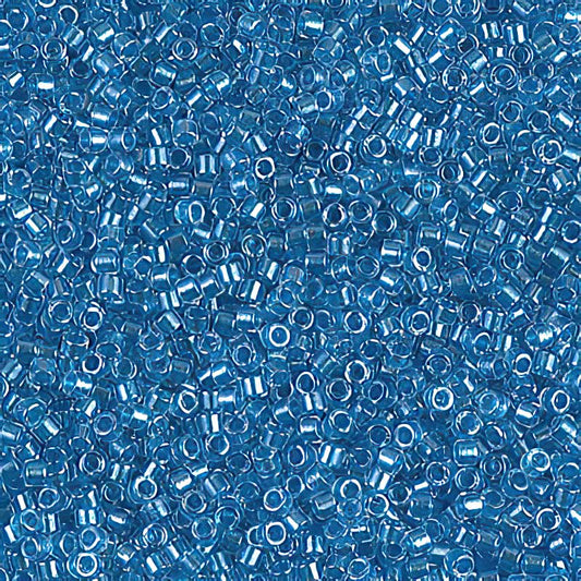 Delica 11/0 Beads - db0905 - Sparkling Aqua Lined Crystal 5.2g