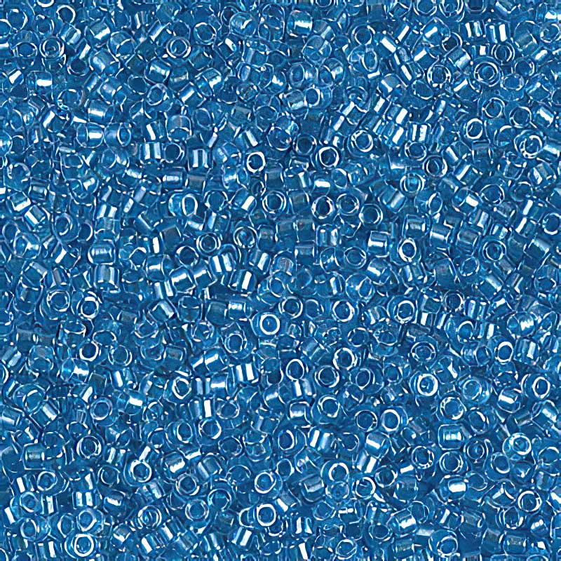 Delica Beads 11/0 - db0905b - Sparkling Aqua Lined Crystal 50g