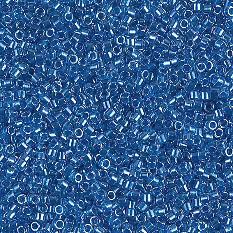 Delica Beads 11/0 - db0920b - Sparkling Cerulean Blue Lined Crystal 50g