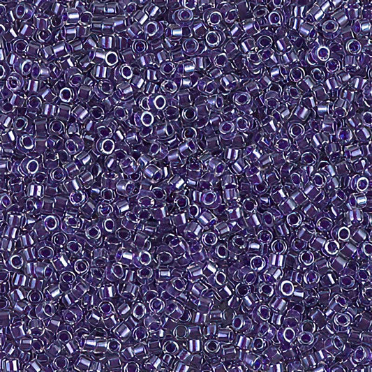 Delica Beads 11/0 - db0923b - Sparkling Violet Lined Crystal 50g