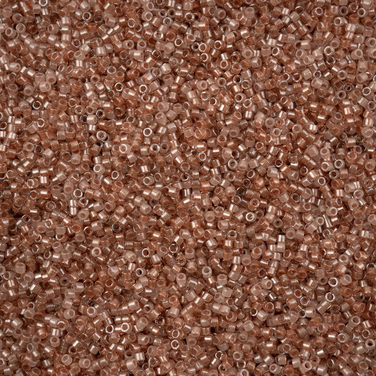 Delica Beads 11/0 - db0988b - Transparent Salmon Colour Lined Mix 50g