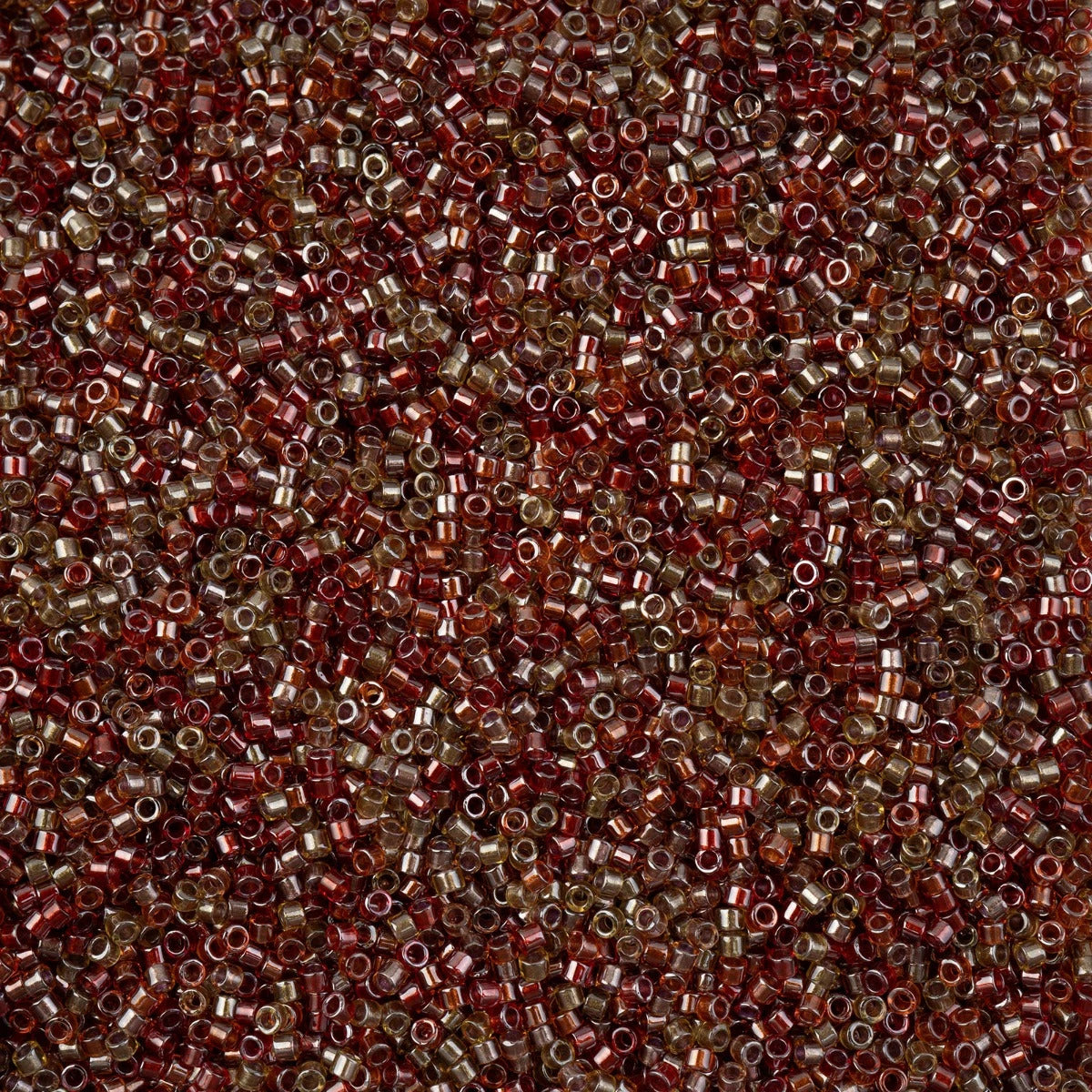 Delica 11/0 Beads - db0990 - Sparkling Peach Red Sangria Colour Lined Mix 5.2g