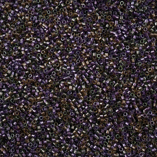 Delica 11/0 Beads - db0991 - Sparkling Purple Colour Lined Mix 5.2g