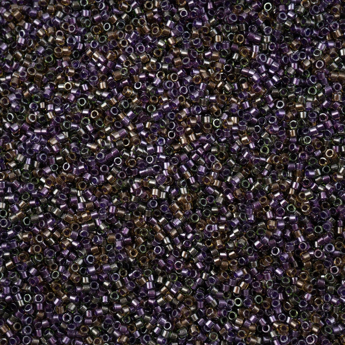 Delica Beads 11/0 - db0991b - Sparkling Purple Colour Lined Mix 50g