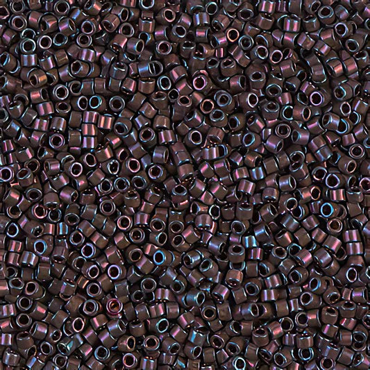 Delica 11/0 Beads - db1004 - Metallic Dark Plum Gold Iris 5.2g