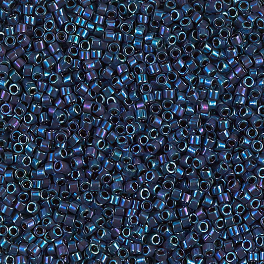 Delica Beads 11/0 - db1005b - Metallic Royal Purple Gold Iris 50g