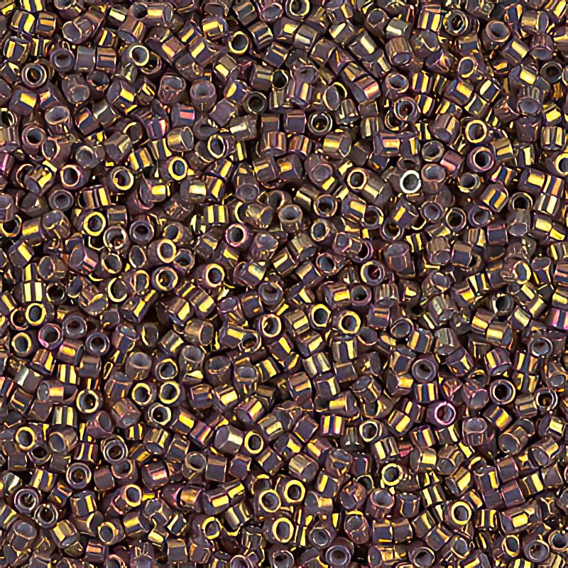 Delica 11/0 Beads - db1010 - Metallic Earth Batik Gold Iris 5.2g