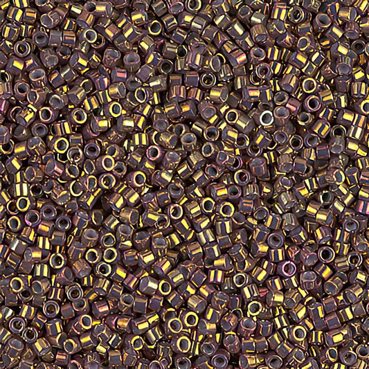 Delica 11/0 Beads - db1010 - Metallic Earth Batik Gold Iris 5.2g
