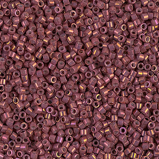 Delica Beads 11/0 - db1016b - Metallic Pink Rhubarb Gold Iris 50g