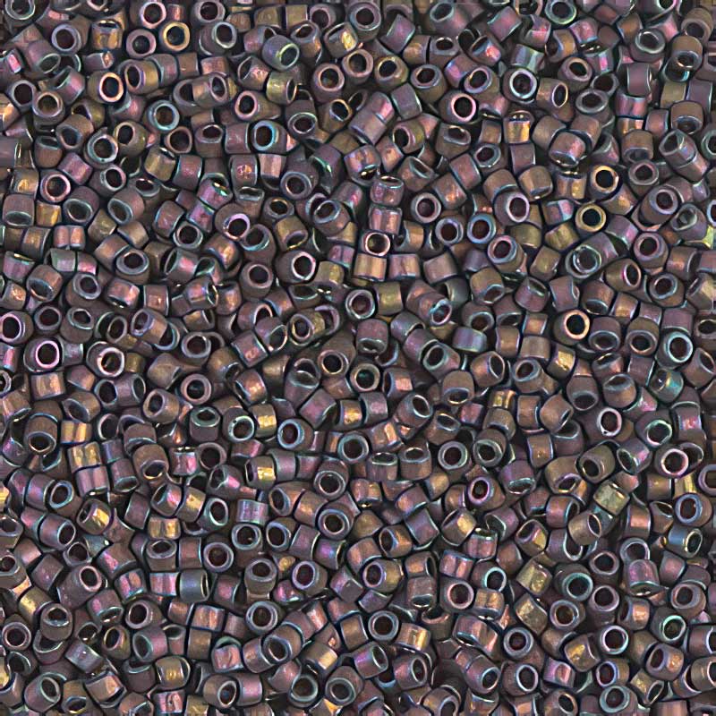 Delica Beads 11/0 - db1056b - Matte Metallic Taupe Gold Iris 50g