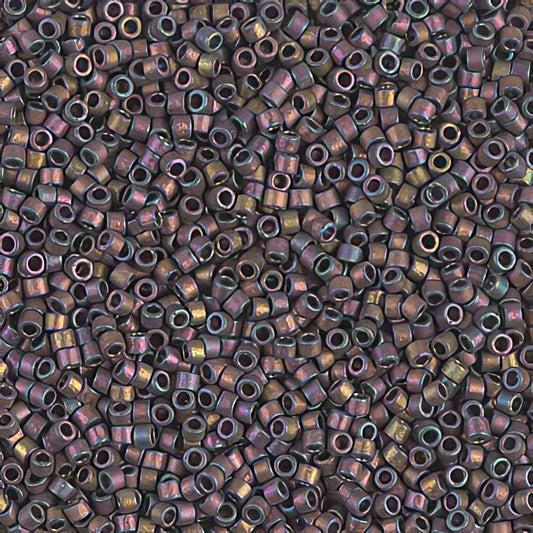 Delica Beads 11/0 - db1056b - Matte Metallic Taupe Gold Iris 50g
