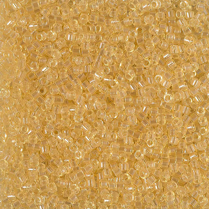 Delica Beads 11/0 - db1112b - Transparent Crystal Ivory 50g