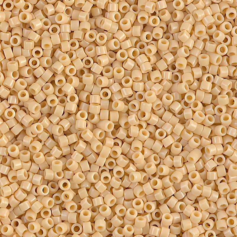 Delica Beads 11/0 - db1131b - Opaque Vintage Ivory 50g