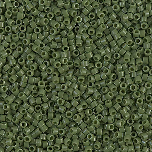 Delica Beads 11/0 - db1135b - Opaque Avocado 50g