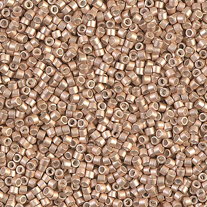 Delica 11/0 Beads - db1152 - Semi-Matte Galvanized Champagne 5.2g