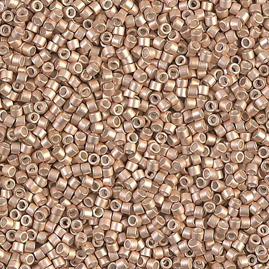 Delica 11/0 Beads - db1152 - Semi-Matte Galvanized Champagne 5.2g