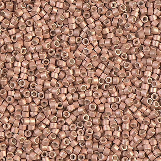 Delica 11/0 Beads - db1155 - Semi-Matte Galvanized Gold Copper Muscat 5.2g