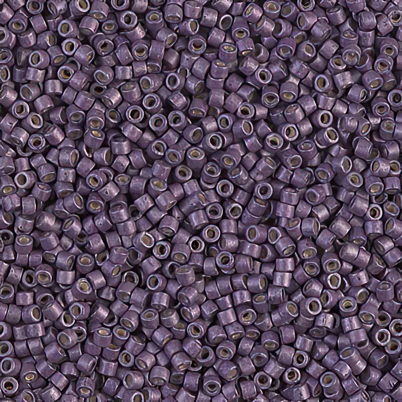 Delica Beads 11/0 - db1174b - Matte Galvanized Purple Eggplant 50g