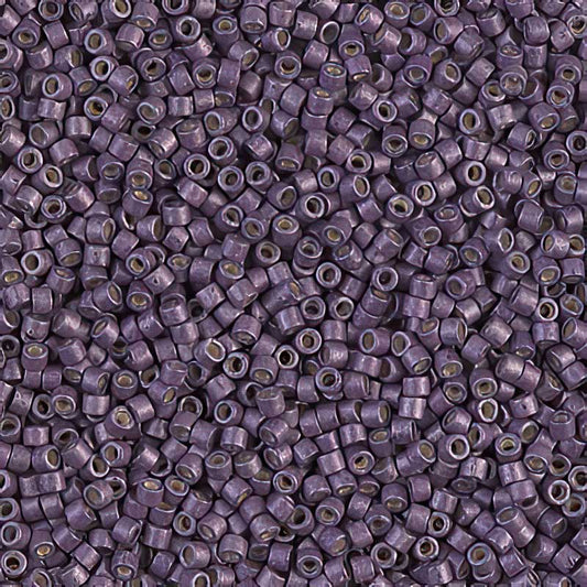 Delica Beads 11/0 - db1174b - Matte Galvanized Purple Eggplant 50g