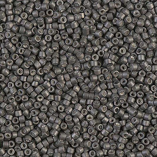 Delica Beads 11/0 - db1175b - Matte Silver Grey Graphite Galvanized 50g