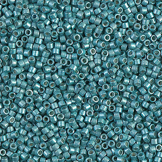 Delica 11/0 Beads - db1183 - Semi-Matte Galvanized Dark Aqua 5.2g
