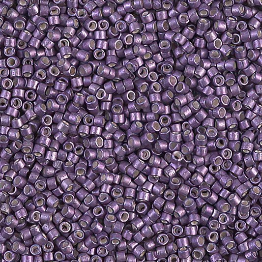 Delica Beads 11/0 - db1185b - Semi-Matte Galvanized Purple Eggplant 50g