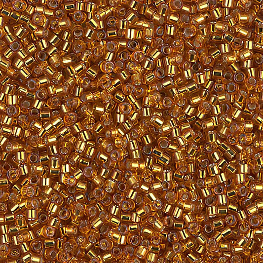 Delica 11/0 Beads - db1201 - Silver Lined Marigold 5.2g