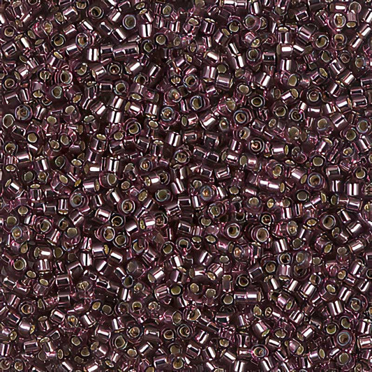 Delica 11/0 Beads - db1204 - Silver Lined Mauve 7.5g