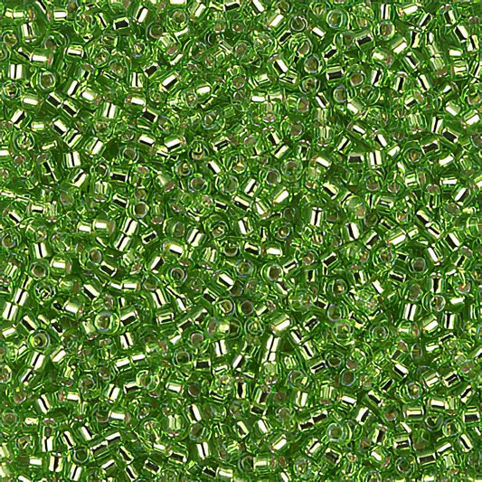 Delica 11/0 Beads - db1206 - Silver Lined Peridot 5.2g