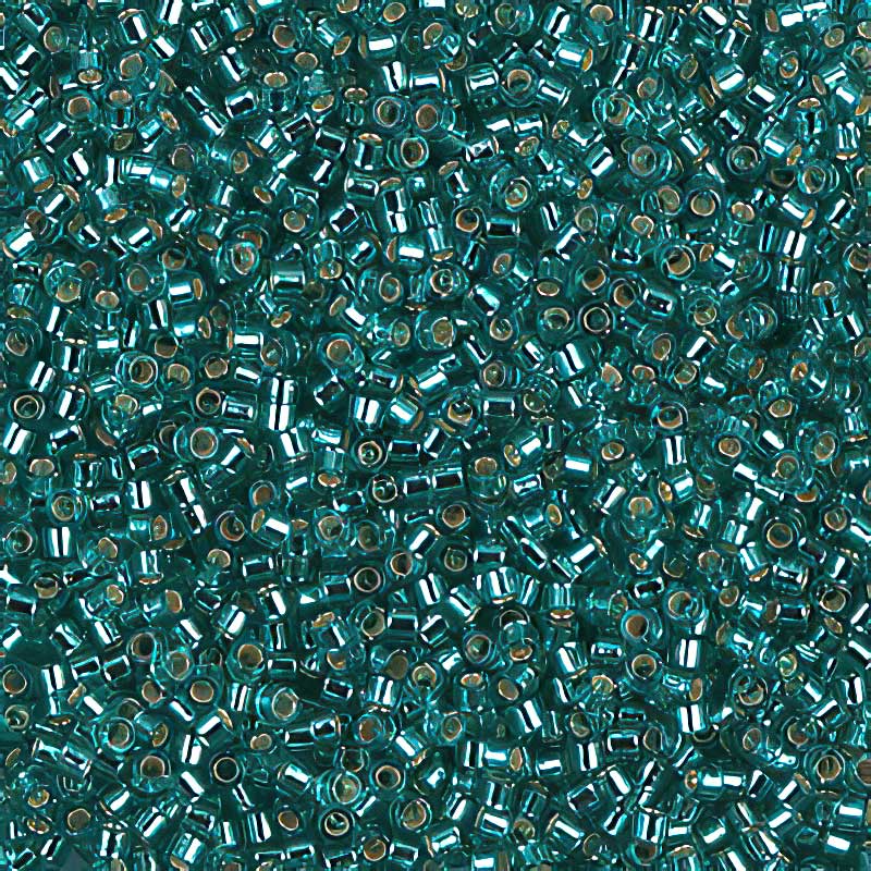 Delica 11/0 Beads - db1208 - Silver Lined Caribbean Teal 5.2g