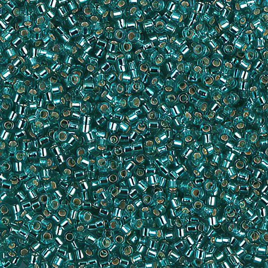 Delica Beads 11/0 - db1208b - Silver Lined Caribbean Teal 50g