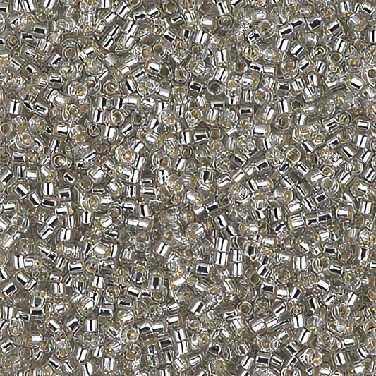 Delica 11/0 Beads - db1211 - Silver Lined Grey Mist 5.2g