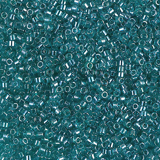 Delica Beads 11/0 - db1228b - Transparent Caribbean Teal Lustre 50g