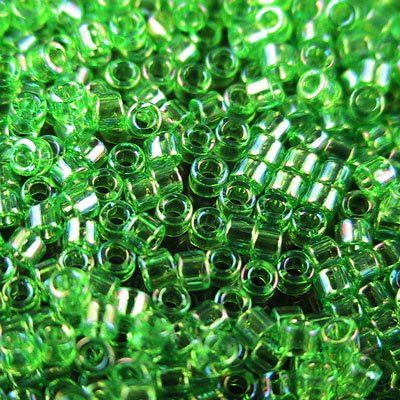 Delica 11/0 Beads - db1246 - Transparent Lime AB 5.2g