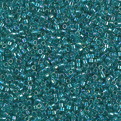 Delica 11/0 Beads - db1248 - Transparent Caribbean Teal AB 5.2g
