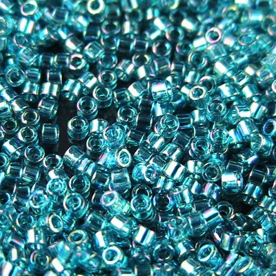 Delica 11/0 Beads - db1248 - Transparent Caribbean Teal AB 5.2g