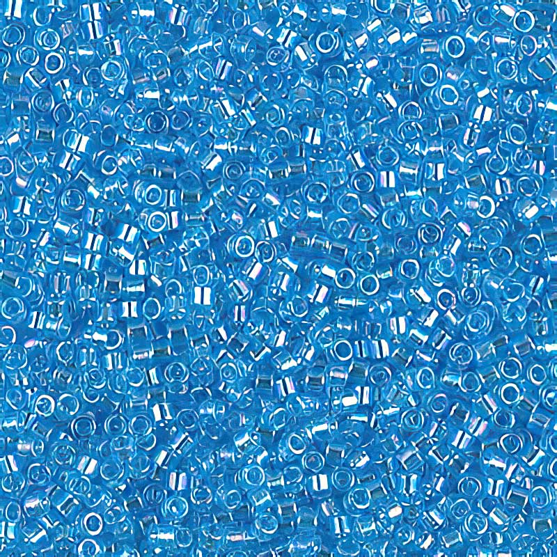 Delica Beads 11/0 - db1249b - Transparent Ocean Blue AB 50g