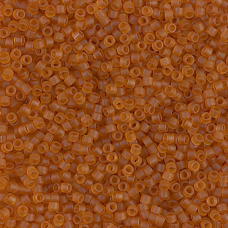 Delica 11/0 Beads - db1261 - Matte Transparent Marigold 5.2g