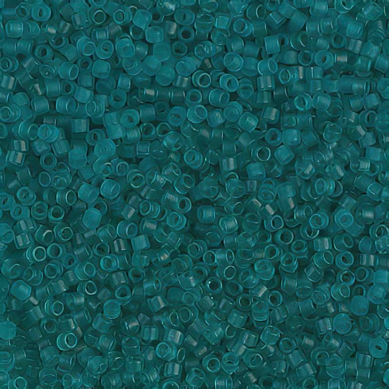 Delica 11/0 Beads - db1268 - Matte Transparent Caribbean Teal 5.2g
