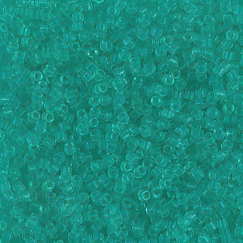 Delica Beads 11/0 - db1304b - Transparent Dark Green Mint 50g