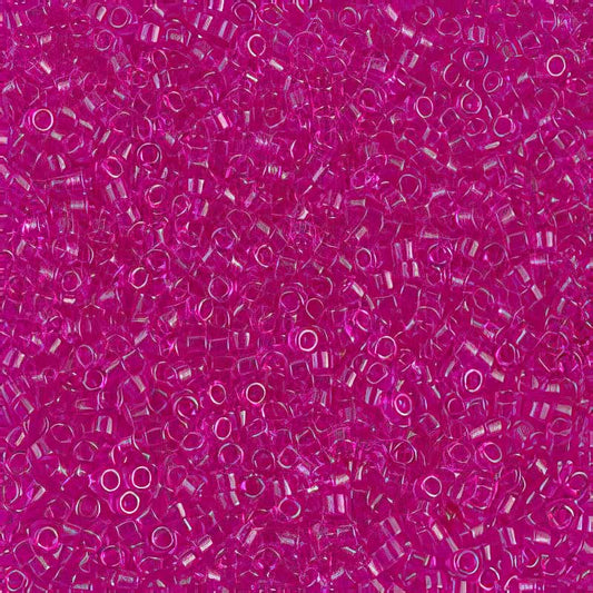 Delica 11/0 Beads - db1310 - Transparent Dyed Fuchsia 5.2g